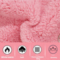 Cute Dog Sweater Dress Thick Fleece Puppy Sweater for Small Dogs, Fluffy Dog Dresses with Harness Sweet Bowknot Design