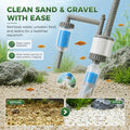 30W Aquarium Vacuum Gravel Cleaner, 6-in-1 Electric Fish Tank Siphon