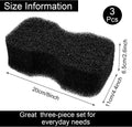 Eaasty 3 Pcs Horse Groomer Sponge Scrubber Massager Horse Grooming Brush Kit Supplies Large Soft Care for Cleaning Washi