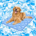 Rywell Dog Cooling Mat 2.0, Ocean Blue,44" x 32" Thick & Durable Cooling Mat for Extra Large Dogs, Long-Lasting Cool with Waterproof & Color-Changing Arc-Chill Tech (Q-Max>0.5) Washable& Non-Toxic