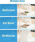 BUCATSTATE Hanging Bird Bath for Cage, 3 in 1 Multifunction Bird Bath/Bowl/House, Bird Cage Accessories Suitable for Small to Medium Birds, Like Lovebirds, Finches, Parakeets, Mannikin
