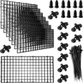 soujkooy 8Pcs Fish Tank Divider, Plastic Aquarium Egg Crate Grid