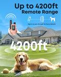 Dog Shock Collar with Remote, 4200FT Range, Fits 5-120 lbs Dogs