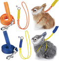 Figure 8 Ferret Harness and Leash Set, Blue+Orange, 2 Pack