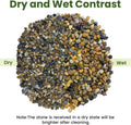5LB Natural Aquarium Gravel, Small River Rocks for Fish Tank, Garden & Vase Decor - 1/4 Inch Pea Gravel, 4-8mm Polished 