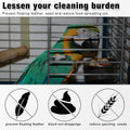 Shappy 2 Pieces Adjustable Bird Cage Seed Catcher Birdcage Cover Nylon Mesh Netting Soft Skirt Guard for Parrot Parakeet