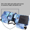 Harrison Howard Equestrian Western Saddle Bag Nylon Water Bottle/Gear Carrier Convenient Saddle Bag Icyblue Leopard