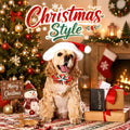 Thinkday 200 Pcs Christmas Dog Bow Ties and Neckties Bulk