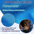 1200D Fall Horse Turnout Sheet (0g No Fill) Horse Blanket,Blue Black 66''