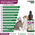 TOBYDIC Cat & Dog Multivitamin 21 in 1 Pet Supplements with Cranberry & Glucosamine - Natural Medicine & Support for UTI, Urinary Tract, Bladder, Kidney, Skin Coat, Joints Treatment