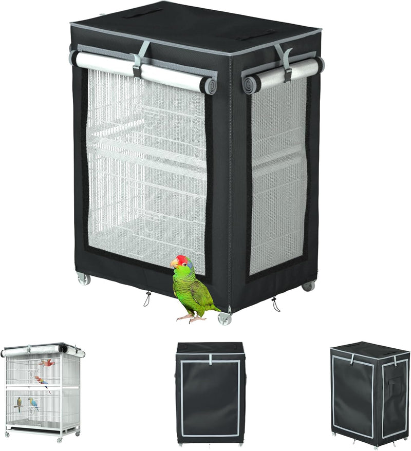 Large Bird Cage Cover - 600D Cage Covers for Night, Good Night Bird Cage Cover for Large Birdcage,Good Night for Cats, M