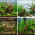 Natural Driftwood for Aquarium, Spider Wood Fish Tank Decor, Real Solid Wood Aquarium Driftwood for Aquascaping and Terr