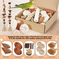 ZooVibe Bird Toys Parrot Natural Foraging Box Parakeet Toys DIY Hanging String for Cockatiels,Conures,Love Birds,and Other Small to Medium Birds Cage Accessories (Medium)