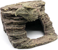 Reptile Rock Basking Platform, Gecko Hide Cave Hiding Place, Snake Cave and Hides for Reptiles, Amphibians, and Small An