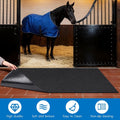 LWFCOEE Horse Stall Mat 4x6 Ft Large Horse Stable Mat Absorbent Non-Slip Washable Floor Mat for Horses Livestock Stables
