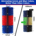 3 Pack Livestock Scratching Brush, Blue and Red
