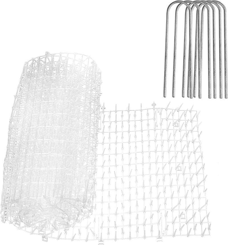 Homarden Transparent Training Mat for Cats - Flexible Cat Deterrent for Outdoor and Indoor - Scatmats with Spikes and 12