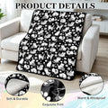 Cat Coloring Blanket for Women Men, DIY Blanket with Markers
