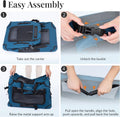 PetMasion Extra Large Cat Carrier for 2 Cats, Collapsible Soft Sided Pet XL Crate for Large Mudium Big Cat 20lbs+, Car Travel Portable Bag for Long Trips Ride 24"x16.5"x16.5"