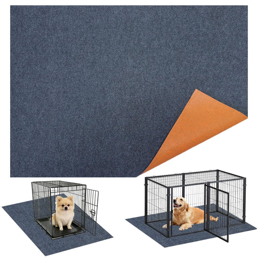 35" X 47" X 0.2''Large Mat for Under Dog Crate-Absorbs Urine, Waterproof, Non-Slip,Easy to Cut, Protects Floors from Wear and Scratches,Reusable Dog Playpen Mat
