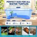 Rypet Small Turtle Tank Aquarium(Excluding Accessories) Blue