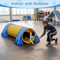 Silipull 2 Set Dog Agility Tunnel Sandbags, Dog Tunnel Weight Bags Heavy-Duty PVC Weatherproof Design, Adjustable for 18"-26" Diameter for Stabilizing and Securing, Blue (Tunnels Not Included)