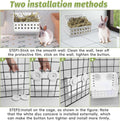 PINVNBY Hay Feeder for Rabbits, Less Wasted Hay Rack Manger, Hanging Guinea Pig Rabbit Hay Holder for Bunny, Chinchilla,