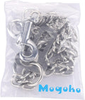 Mogoko Stainless Steel No chew Dog Car Seat Belt, Pet Vehicle Safety Restraint Cable, Heavy Duty Big Canine Dog Car Leas