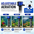 Three seconds Aquarium Filter, 265GPH 14W Internal Modular Fish Tank Filter