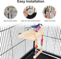 FrgKbTm Bird Perches Cage Toys Parrot Wooden Platform Play Gyms Exercise Stands with Acrylic Wood Swing Ferris Wheel Chewing for Animals Green Cheeks, Baby Lovebird, Chinchilla, Hamster Budgie