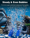 Pawfly Aquarium Air Stone 1 Inch Cylinder, Fish Tank Air Bubble Diffuser Airstone for Nano Air Pumps Small Buckets and F