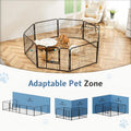 DUMOS Dog Playpen 24 Inch 8 Panels Indoor Outdoor Metal Pet Fence