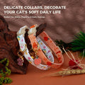 2 Pack Cotton Cat Collar Cute Kitten Collar White Puppy and Orange Pumpkin