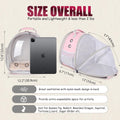 Back Expandable Backpack for Small Animals, Portable Travel Bag Breathable Pet Carrier Cages for Bunny, Guinea Pig, Bear