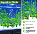 CousDUoBe 12pcs Fish Tank Accessories Aquarium Decorations Green Plants, Green Fish Tanks Decoration Plants, Fish Tank D