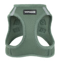 Best Pet Supplies Voyager Step-in Air Harness - All Weather Mesh, Reflective, No Pull Harness for Dogs, Cats - Secure with Hook & Loop Fastener, Buckle, Double D-Rings - Moss Green, XXS