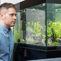 2 PCS Aquarium Fish Tank Divider Plastic Grid Divider Clear Cuttable Grid Plate Fish Tank Isolation with Bracket Fish Ta