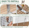 Cat Fence Topper 33FT, Cat Proof Fence Retrofit System Curved Anti Climbers