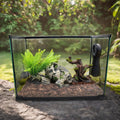 relaqcc Reptile Cave Hideout Tank Accessories Decorations, Aquarium Hideaway Cave Fish Tank Decorations for Amphibians, 
