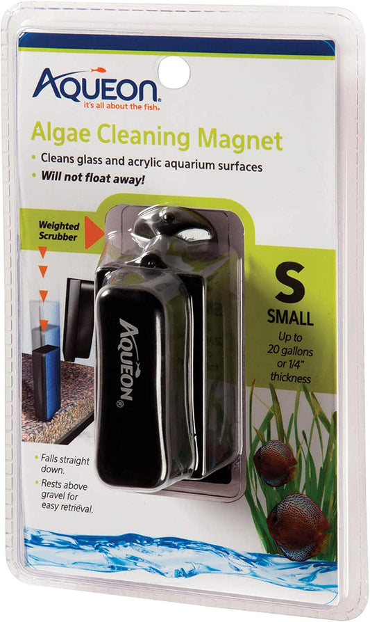 Aqueon Aquarium Algae Scraper, Fish Tank Magnetic Glass Cleaner for Glass/Acrylic, Small
