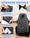 ANWA Recovery Suit for Dogs After Surgery, Breathable Dog Onesie, Grey 3XL