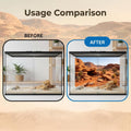 1 Pack Terrarium Background Cloth, 36x18 Inch Reptile Tank Background for Bearded Dragon & Leopard Gecko Tank Accessorie