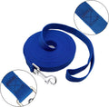 PETGOGO 15ft 20ft 30ft 40ft 50ft Long Dog/Puppy Lead Obedience Recall Training Dog Leashes for Small Medium Dogs Camping, Training, Play, or Backyard (40 FT, Blue)