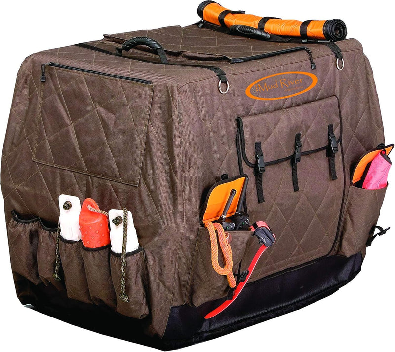 Mud River Dixie Kennel Cover, Brown, Large Extended (37″ x 26″ x 28.5″)