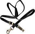 Majestic Ally Double Thick 36" to 72" Trailer Tie for Horse Haulage, Cross tie with Adjustable Buckle, Panic Snap and Bu