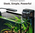 NICREW 2.5 Gallon Nano Nature Aquarium Kit Betta Fish Tank, Complete, Black