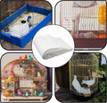 Buryeah 200 Pcs Bird Cage Papers Liner Disposable Non Woven Parrot Bird Pad, Precut Absorbent Bird Paper, Pet Cages Cush