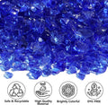 QYGL Crushed Glass for Resin Art, DIY Crafts, 0.9LB Cobalt Blue 3-6mm