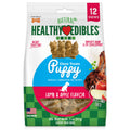 Nylabone Healthy Edibles Natural Puppy Chews Long Lasting Treats for Puppies, Lamb & Apple Flavor, Small/Regular (12 Count)