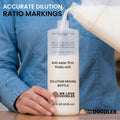 Dilution Bottle for Dog Shampoo, Mixing Bottle for Professional and Home Grooming, for Shampoo, Conditioner, and Solutions, Unscented, 35 oz (1 Pack) [We Love Doodles]